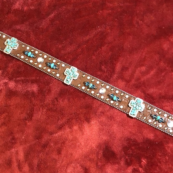 Turquoise Rhinestone Belt - Picture 10 of 10
